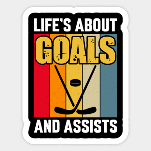 Life's Goals And Assists Sticker